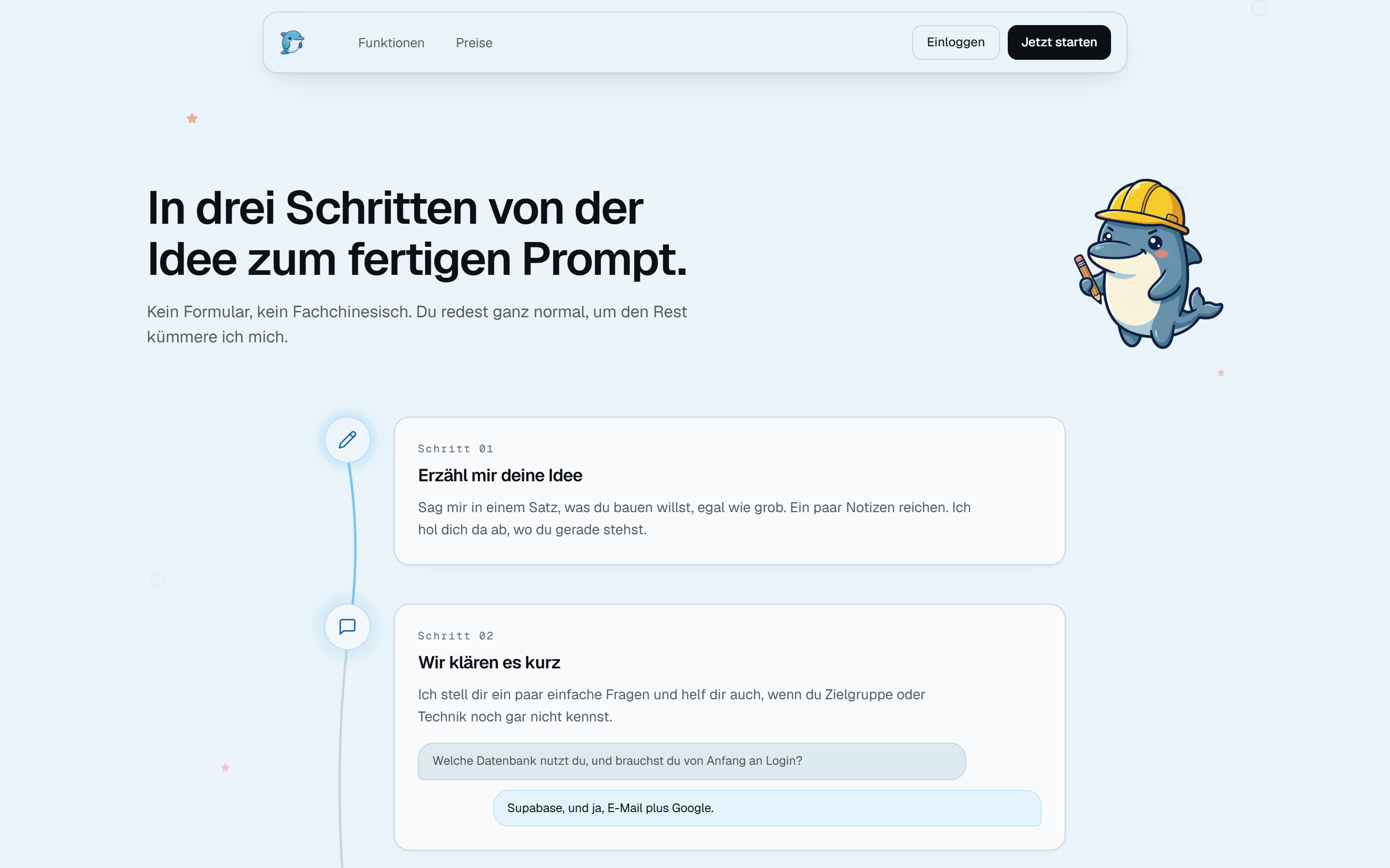 So funktioniert's: der 3-Schritt-Prozess mit Chat-Bubble